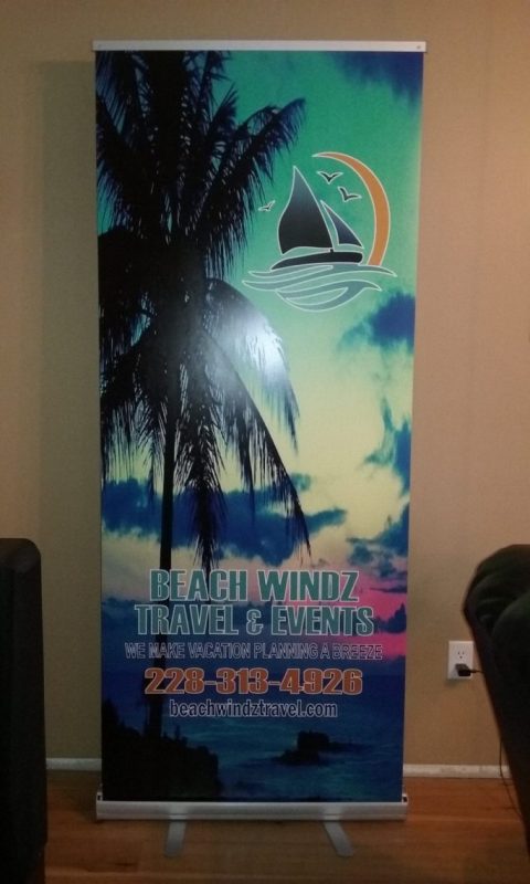 tall banner for Beach Windz Travel