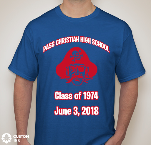 T-shir for class of 1974 Pass Christian High School